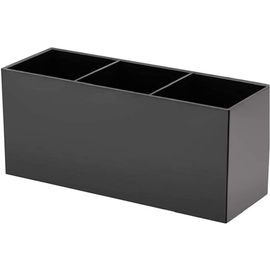 Porte-Pinceaux De Maquillage Avec 3 Compartiments En Acrylique Pour Pinceaux