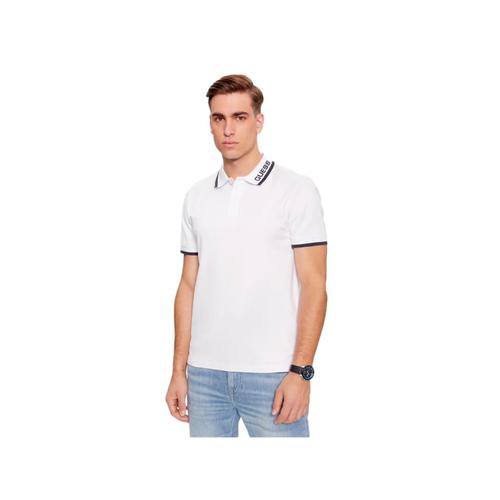 Polo Guess Triangle G Homme Blanc