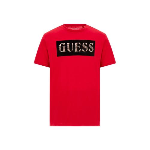 T Shirt Guess Authentic Homme Rouge