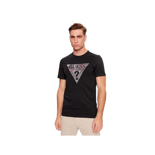 T Shirt Guess Triangle G Homme Noir