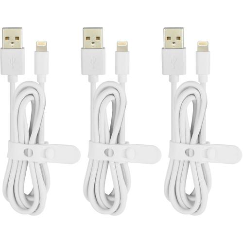 Câble Lightning ESSENTIELB pack de 3 cables 1m blanc