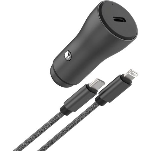 Chargeur Allume-Cigare Adeqwat 30w Usb-C + Cable Lightning