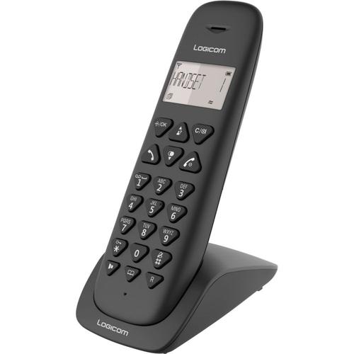 Logicom VEGA 150 - Téléphone sans fil avec ID d'appelant - DECT - noir