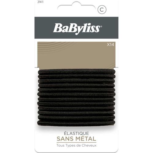 Elastique cheveux BABYLISS noir 4mm x14