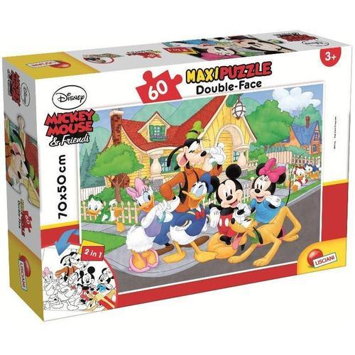 Lisciani Puzzle Supermaxi Mickey 60 Pièces.