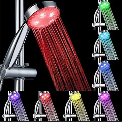 Pommeau de Douche, Douche de t¿¿te avec 7 couleurs lumineuse changeantes automatique Anti-calcaire