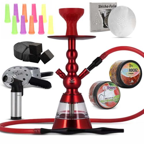 Pack Chicha Altair Khephren Sultan Rouge prêt à l emploi
