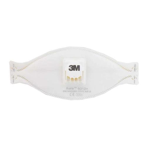 Masque 3M Aura 9312 anti-poussières pliable FFP1 avec soupape x 5