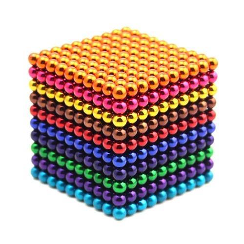 216 pièces 3mm 1000Pcs 5mm jeu de boules magnétiques aimant magique cube  jouet de construction pour le soulagement du stress mélange 6 couleurs