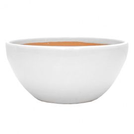 Cache Pot Beauty Blanc En Terre Cuite 13 Cm