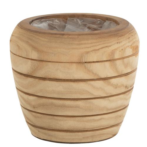 Cache Pot En Bois Naturel