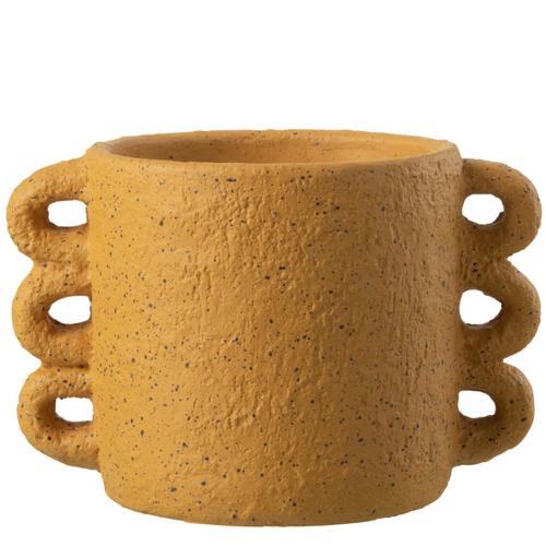 Cache Pot En Céramique Ocre Jaune