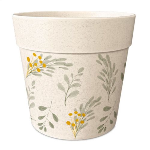 Cache-Pot En Bambou Motif Petites Branches 8 Cm