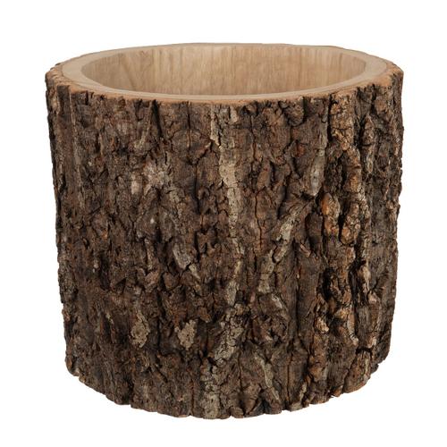 Grand cache pot en écorce de paulownia 30 cm