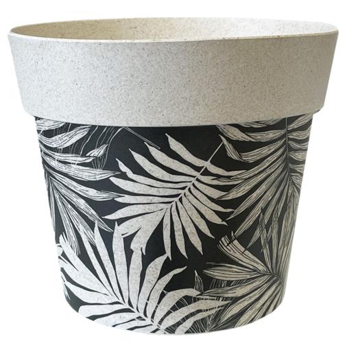 Mini Cache Pot Noir Bambou 6 Cm