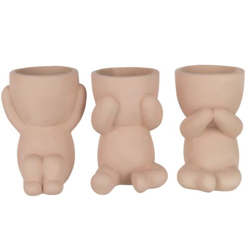 Set de 3 cache-pots Marcel beige