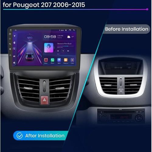 Autoradio Écran Tactile Carplay Et Android Auto 11 Pour 207, 207cc Et 207sw