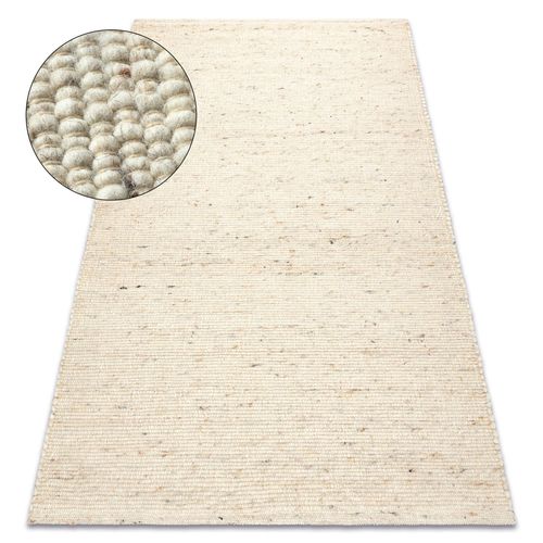 80x150 Cm Tapis Nepal 2100 Beige - Laine, Double Face, Naturel