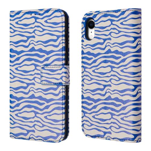 Imoshion Étui De Téléphone Portefeuille Design Iphone Xr White Blue Stripes