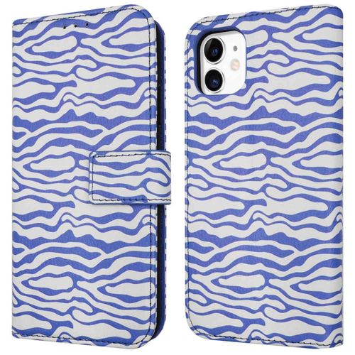 Imoshion Étui De Téléphone Portefeuille Design Iphone 11 White Blue Stripes