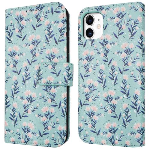 Imoshion Étui De Téléphone Portefeuille Design Iphone 11 Blue Flowers