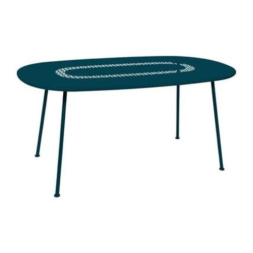 Fermob - Table Ovale Lorette - 21 Bleu Acapulco - Bleu