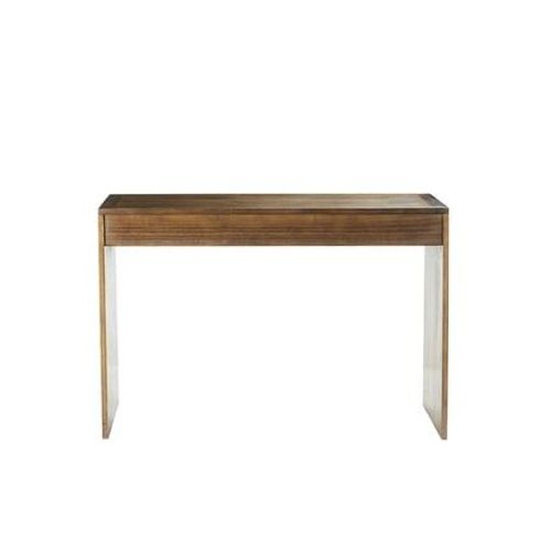 Bois Dessus Bois Dessous - Milo Console En Mindi Massif Finition Noyer - Marron