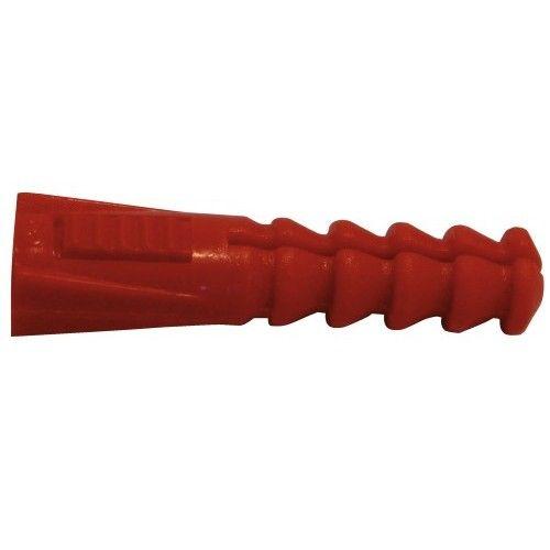 Cheville poly thyl ne sans colllerette rouge diam 8 mm 2500