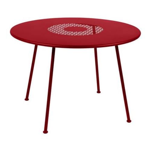 Fermob - Table Lorette Ronde - 67 Rouge Coquelicot - Rouge