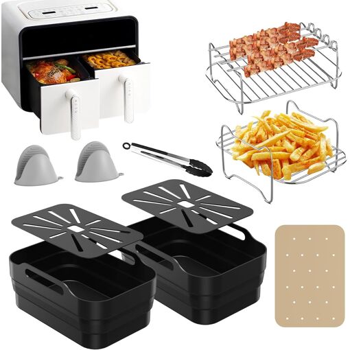 Accessoires Pour Airfryer Ninja 10 PCS, AF500EU Ninja Foodi FlexDra...