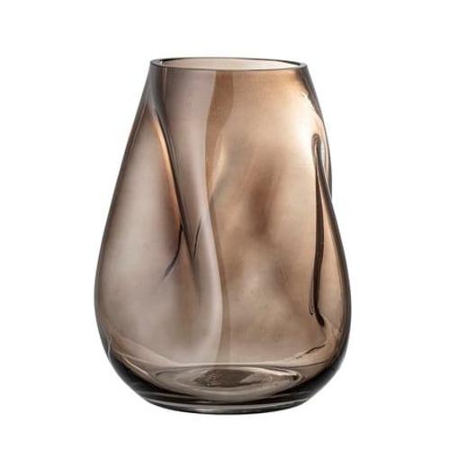 Bloomingville - Vase brun en verre Ingolf - Transparent