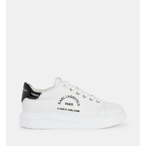 Karl Lagerfeld Baskets Basses Plateformes Kapri Cuir Blanc