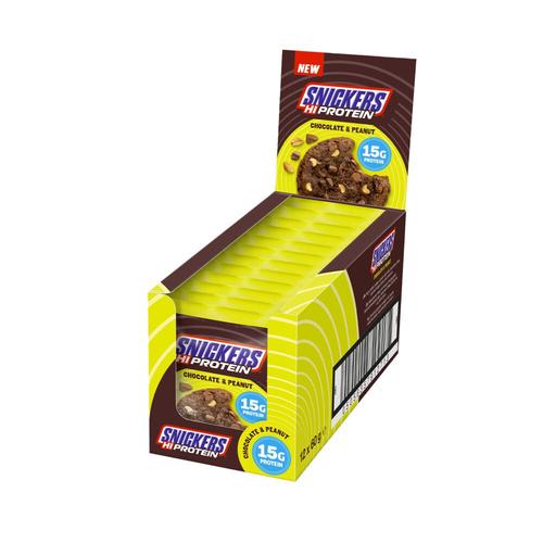 Snickers Hi-Protein Cookies - Chocolate & Peanut Boite De 12 