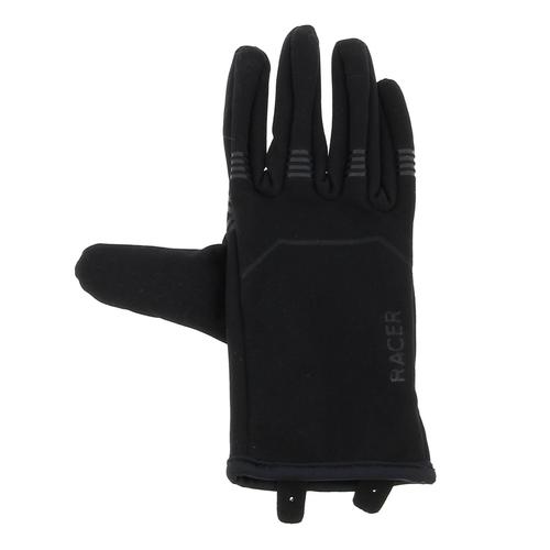 Gants Polaire Racer Gant Unisexe Polaire Tactile Noir