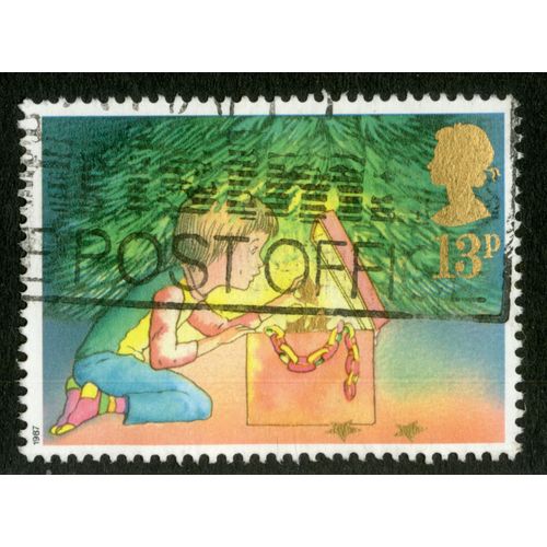 Timbre Oblitéré Grande Bretagne, 1987, 13 P