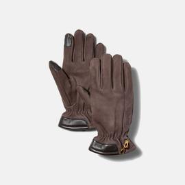 Gants Femme tactiles cuir velours Marron –