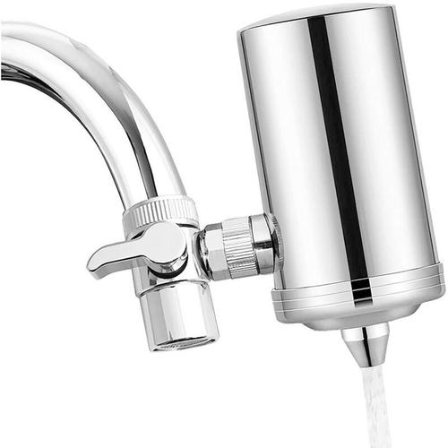 Système de filtration de robinet de 2600 gallons, filtre à eau de robinet en carbone anti-calcaire, eau du robinet en acier inoxydable 304 à haut débit de 2,2 GPM f