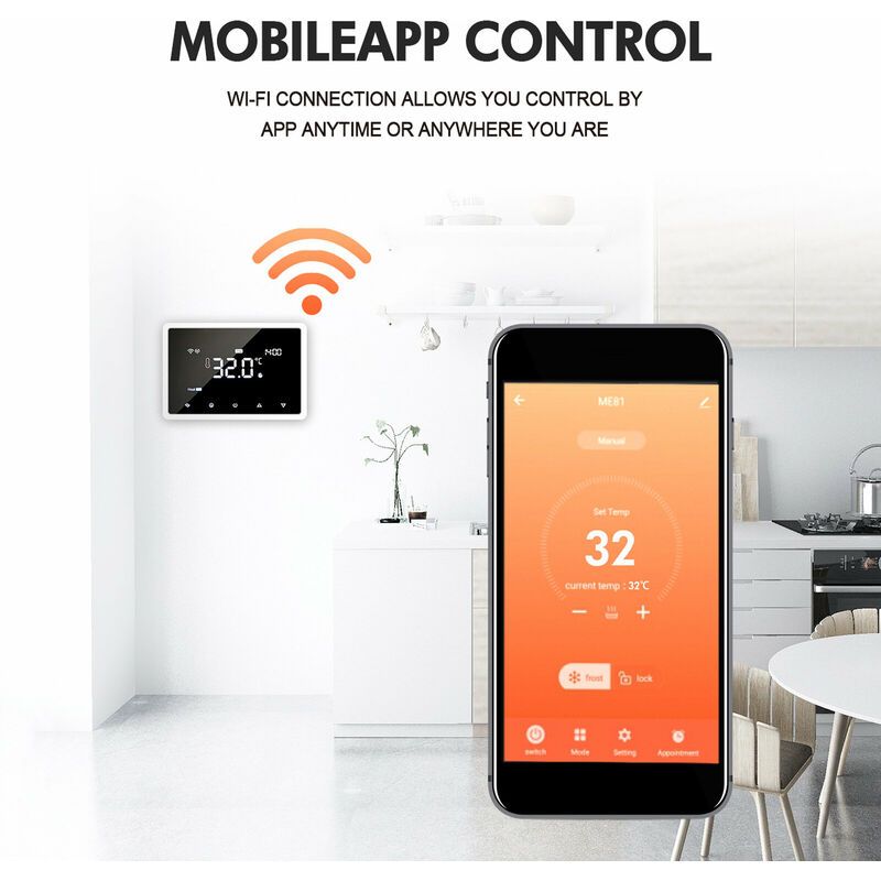 Thermostat intelligent Wi-Fi Thermostat programmable avec r... - 3