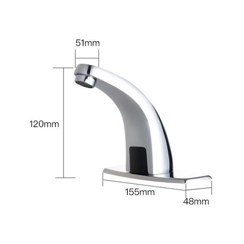 Robinet sans Contact Automatique Infrarouge Capteur Robinetterie lave main de Lavabo de Cuisine et Salle de Bain