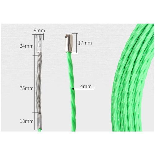 Tire Fils Electrique Tire Cable Electrique, Aiguille Passe Cable et Rallonge en Acier Spiralé Flexible Tire fils d'électricien