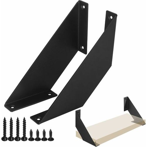 Equerre Etagere Murale Rustiques, Equerre Charge Lourde Ancien, Support Etagere Murale Pour Étagères Bricolage 20cm 2 Pcs