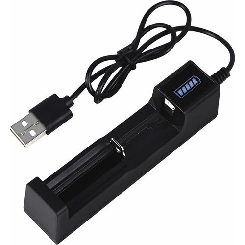 Chargeur Batterie Universel Chargeur de Piles Intelligent Chargeur de Piles Intelligent Mini Chargeur Multifonction pour Piles Rechargeables 18650, 26650, 14500
