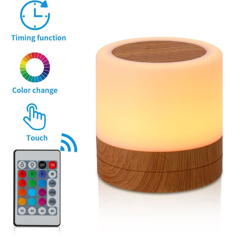 Veilleuse, Mini Lampe De Chevet Multicolore  360, Lampe Nu... - 3