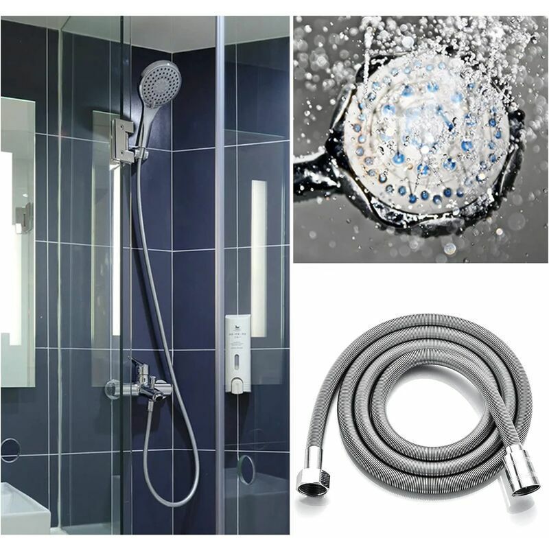 Flexible Douchette ,Tuyau de Douche 2m-2,50m en acier inoxyd... - 5