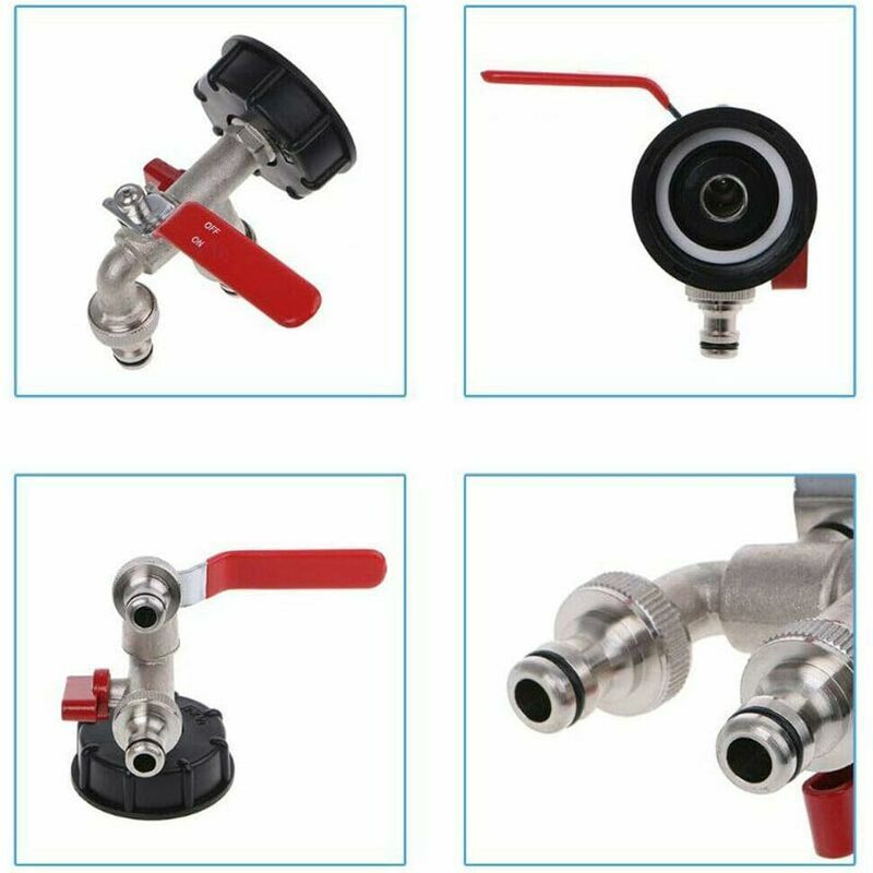 Robinet extrieur Robinet Laiton de Vidange Double Sortie,DO... - 3