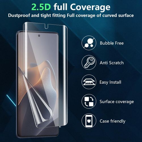 CAUC-[3+3 Pièces] Protection D'écran pour Motorola Moto Edge 60 Fusion, HD Souple TPU Film et Verre Trempé Protecteur D'objectif Caméra, Protection Écran Flexible pour Moto Edge 60 Fusion