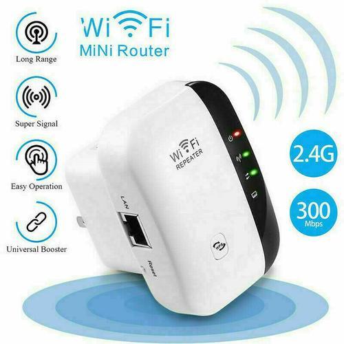 Amplificateur WiFi Repeteur Booster de signal sans fil WiFi extender 300M WLAN