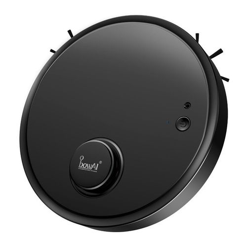 Robot Aspirateur, Balayeuse Intelligente Automatique Ultra-Silencieuse pour Poils d'Animaux, Tapis Durs?noir