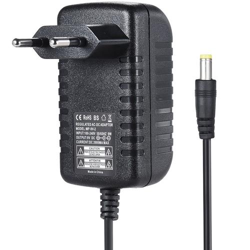 Convertisseur D'Adaptateur D'Alimentation D'Alimentation 9V 2A Pour L'Effet De La Basse Guitare 100   240V Entree Ue Plug, Ue Fiche