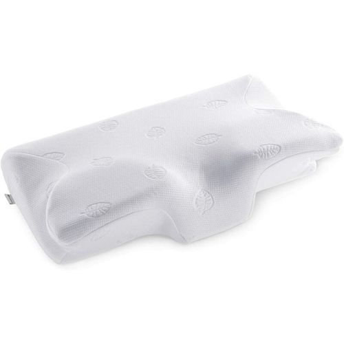 Oreiller Ergonomique Orthopédique À Mémoire De Forme Oreiller Premium Cervical Respirant - Blanc